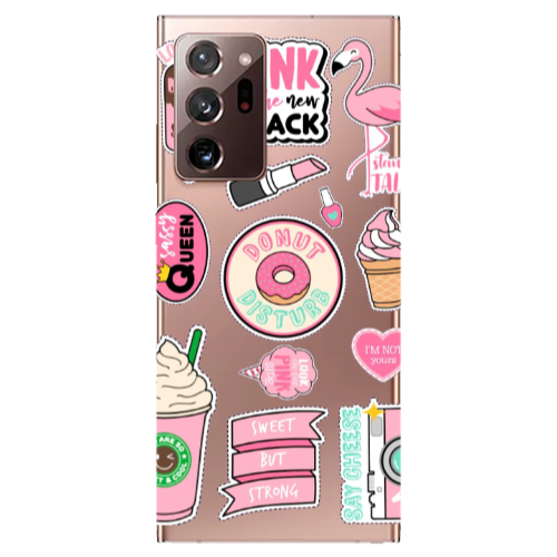 Samsung Note 20 Ultra Donut disturb Transparent Silicone TPU Θήκη