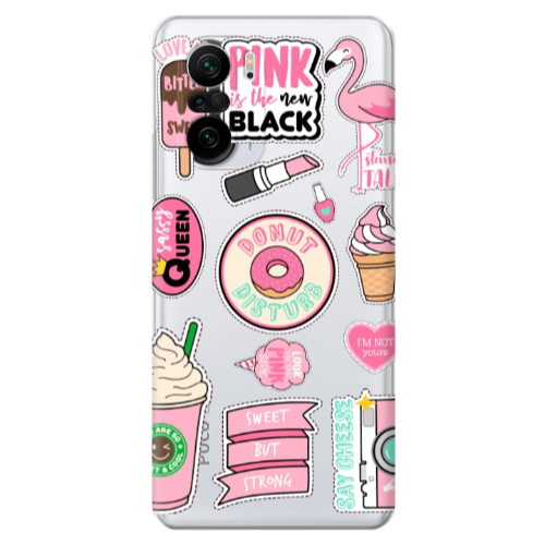 Xiaomi Poco F3 Donut disturb Transparent Silicone TPU Θήκη