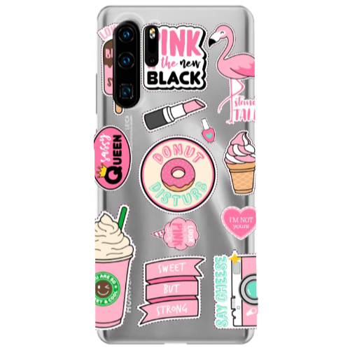 Huawei P30 Pro Donut disturb Transparent Silicone TPU Θήκη