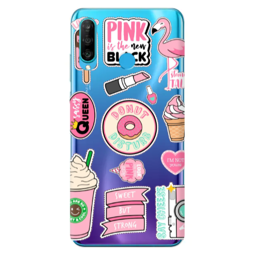 Huawei P30 Lite Donut disturb Transparent Silicone TPU Θήκη