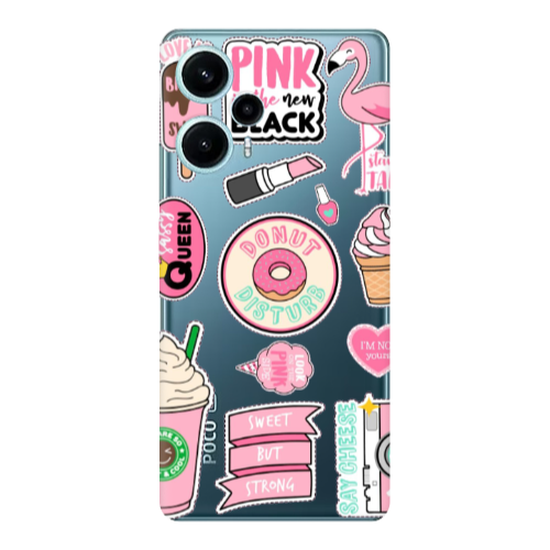 Xiaomi Poco F5 Donut disturb Transparent Silicone TPU Θήκη