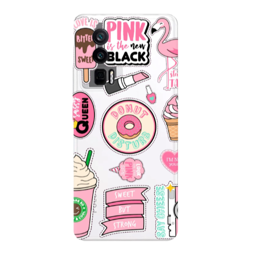 Xiaomi Poco F5 Pro Donut disturb Transparent Silicone TPU Θήκη