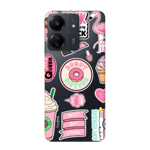Xiaomi Redmi 13C Donut disturb Transparent Silicone TPU Θήκη
