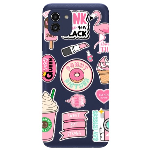 Samsung A03 Donut disturb Transparent Silicone TPU Θήκη