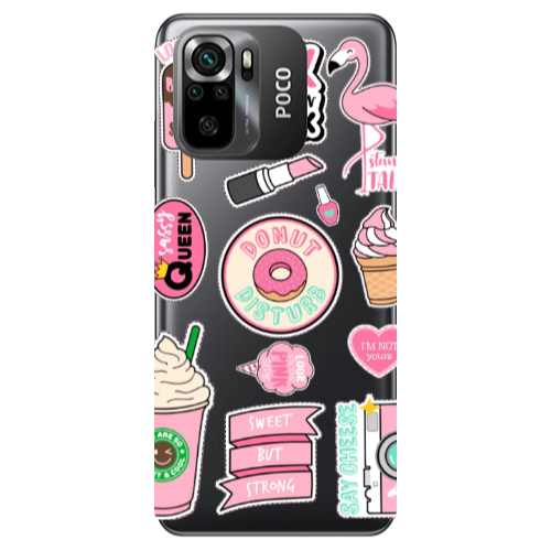 Xiaomi Poco M5 s Donut disturb Transparent Silicone TPU Θήκη