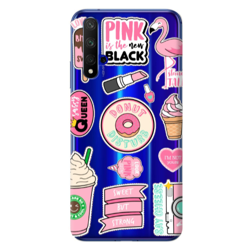 Huawei Nova 5 T Donut disturb Transparent Silicone TPU Θήκη