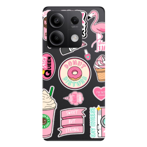 Xiaomi Redmi Note 13 5G Donut disturb Transparent Silicone TPU Θήκη