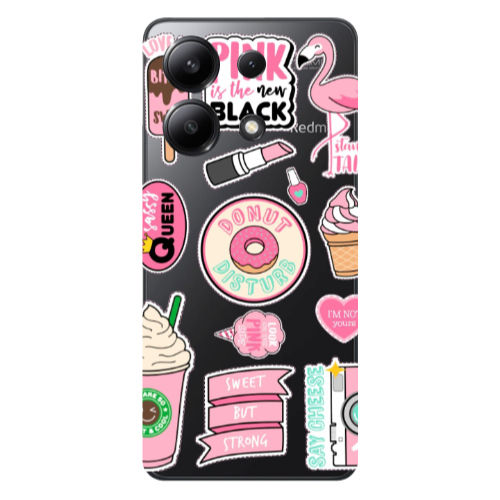Xiaomi Redmi Note 13 4G Donut disturb Transparent Silicone TPU Θήκη