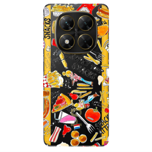 Xiaomi Poco X7 Snack attack Transparent Silicone TPU Θήκη
