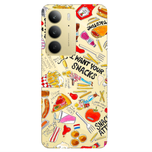 Realme C 75 Snack attack Transparent Silicone TPU Θήκη
