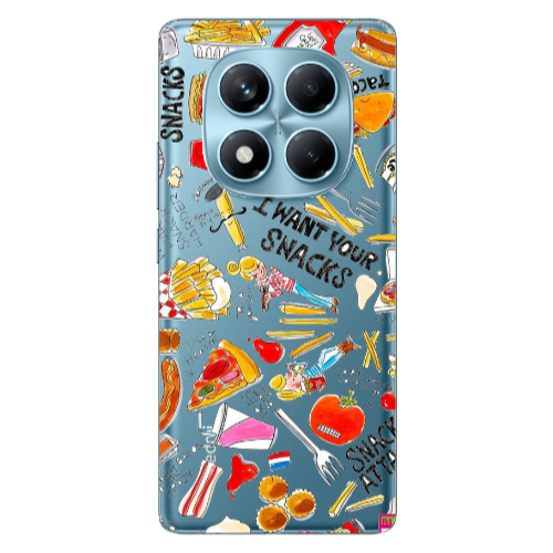 Xiaomi Redmi Note 14 Pro Snack attack Transparent Silicone TPU Θήκη