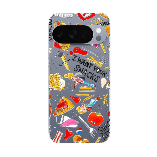 Google Pixel 10 Pro XL Snack attack Transparent Silicone TPU Θήκη