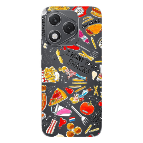 Honor 400 Lite Snack attack Transparent Silicone TPU Θήκη