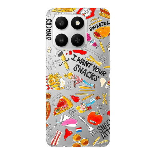 Honor Magic 400 Smart Snack attack Transparent Silicone TPU Θήκη