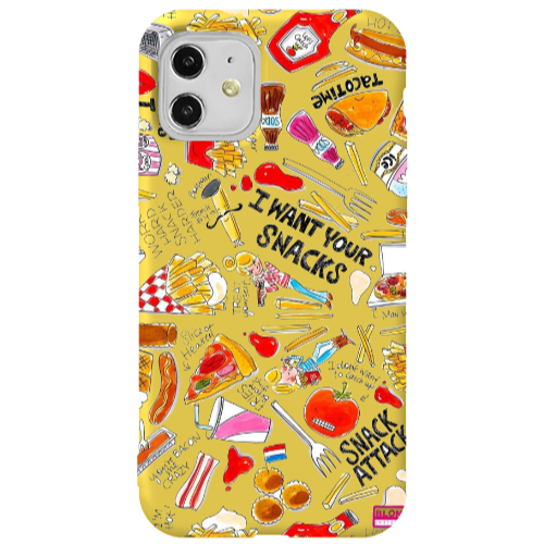 Apple iPhone 11  Snack attack Yellow Colored Silicone TPU Θήκη
