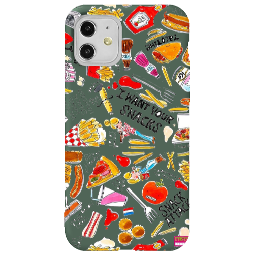 Apple iPhone 11  Snack attack Dark Green Colored Silicone TPU Θήκη