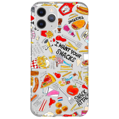 Apple iPhone 13 Pro Snack attack Transparent Silicone TPU Θήκη