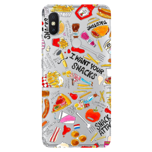 Xiaomi Redmi S2 Snack attack Transparent Silicone TPU Θήκη