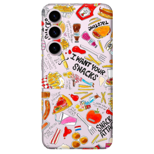 Samsung S23 Snack attack Transparent Silicone TPU Θήκη