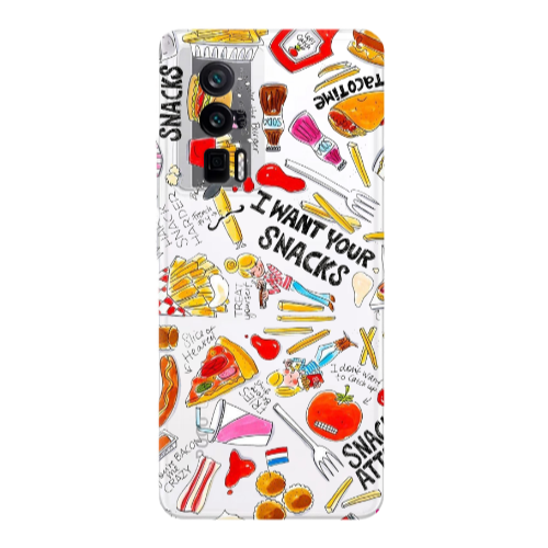 Xiaomi Poco F5 Pro Snack attack Transparent Silicone TPU Θήκη