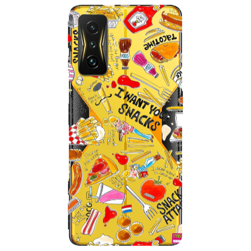 Xiaomi Poco F4 Gt Snack attack Transparent Silicone TPU Θήκη