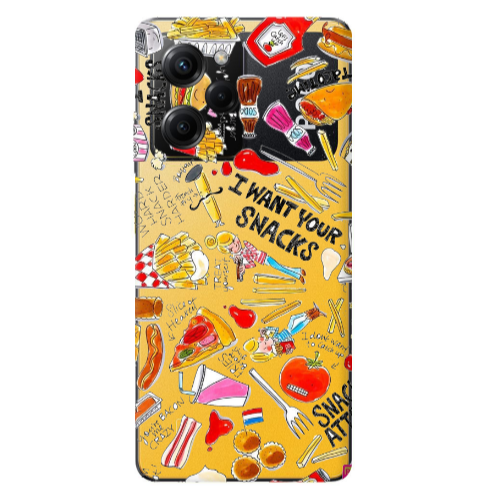 Xiaomi Poco X5 Pro Snack attack Transparent Silicone TPU Θήκη