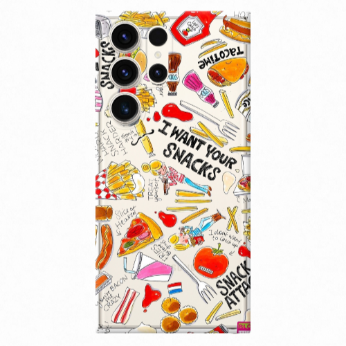Samsung S24 Ultra Snack attack Transparent Silicone TPU Θήκη