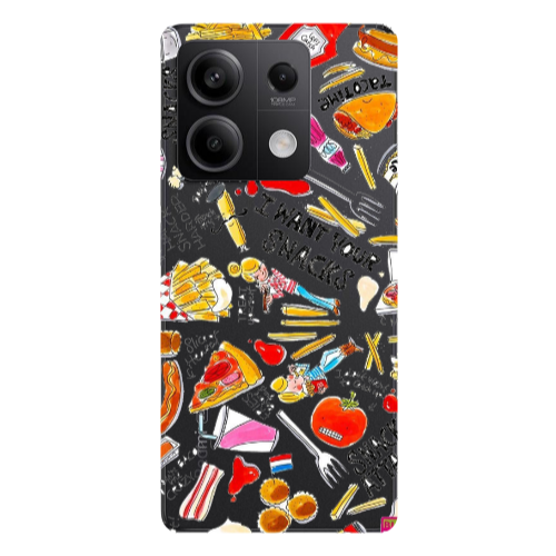 Xiaomi Redmi Note 13Pro 5G Snack attack Transparent Silicone TPU Θήκη