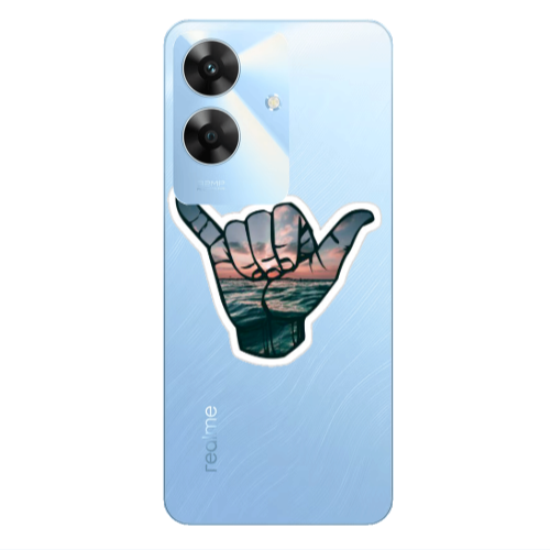Realme Note 60 Hand Transparent Silicone TPU Θήκη