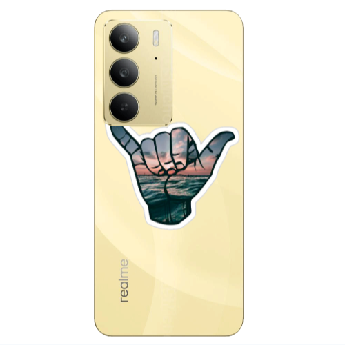 Realme C 75 Hand Transparent Silicone TPU Θήκη