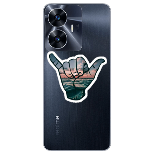 Realme Note 50 Hand Transparent Silicone TPU Θήκη