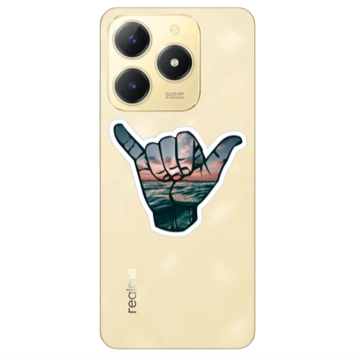 Realme C61 Hand Transparent Silicone TPU Θήκη