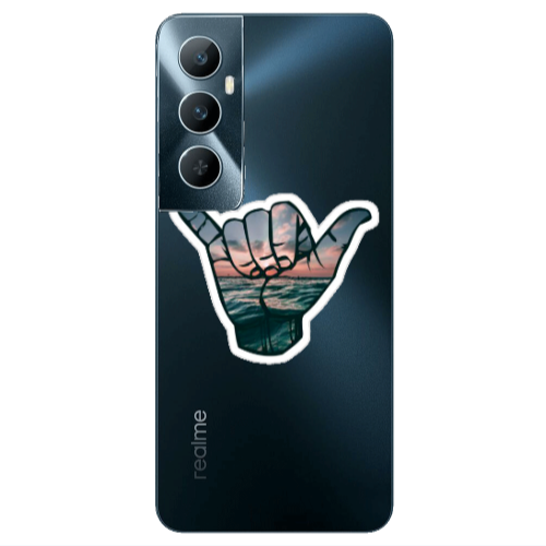 Realme C65 Hand Transparent Silicone TPU Θήκη