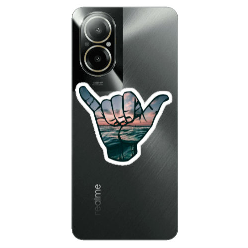 Realme C67 Hand Transparent Silicone TPU Θήκη