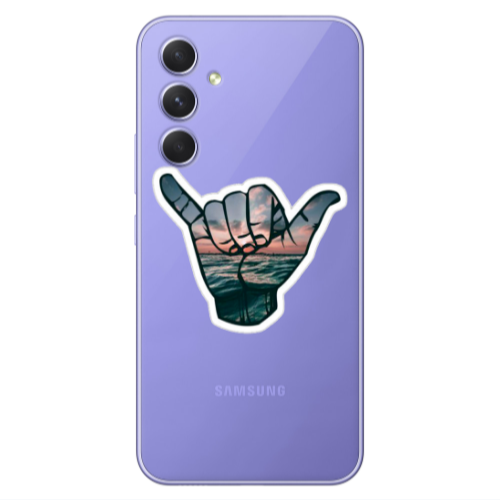 Samsung A56 Hand Transparent Silicone TPU Θήκη