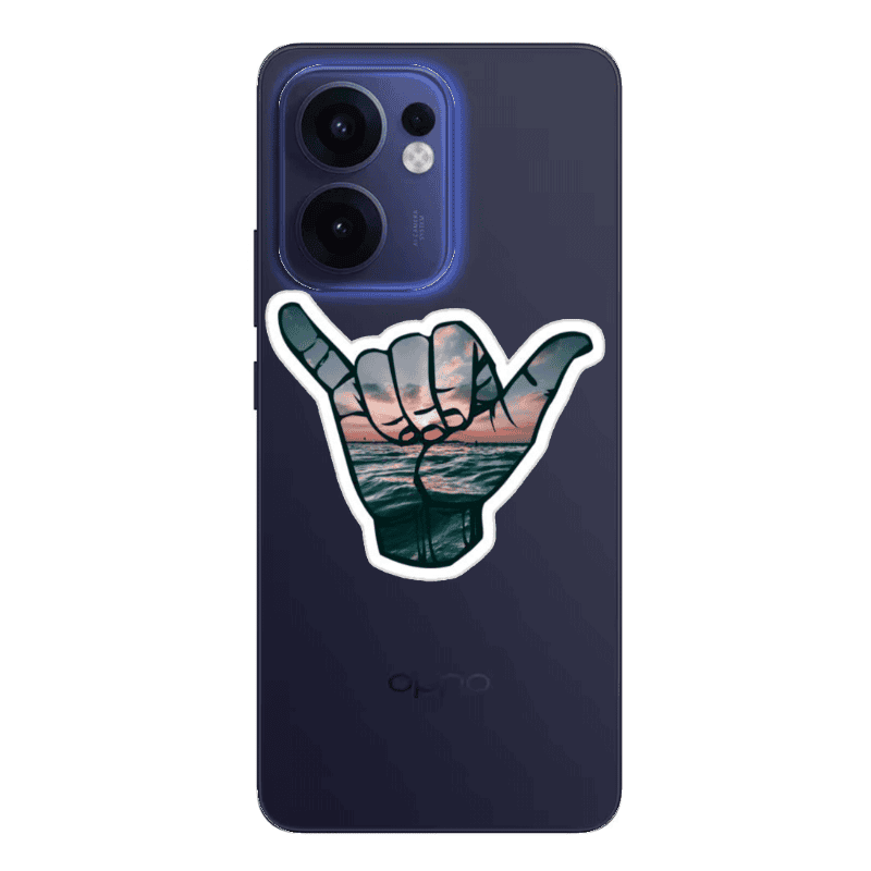 Oppo Reno 13 F Hand Transparent Silicone TPU Θήκη