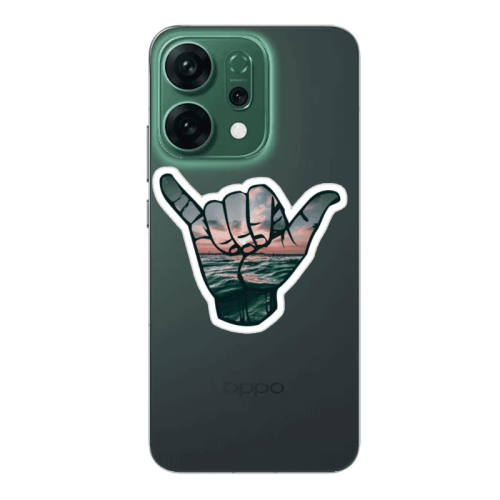 Oppo RENO 14 Hand Transparent Silicone TPU Θήκη