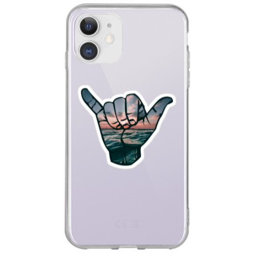 Apple iPhone 12 Hand Transparent Silicone TPU Θήκη