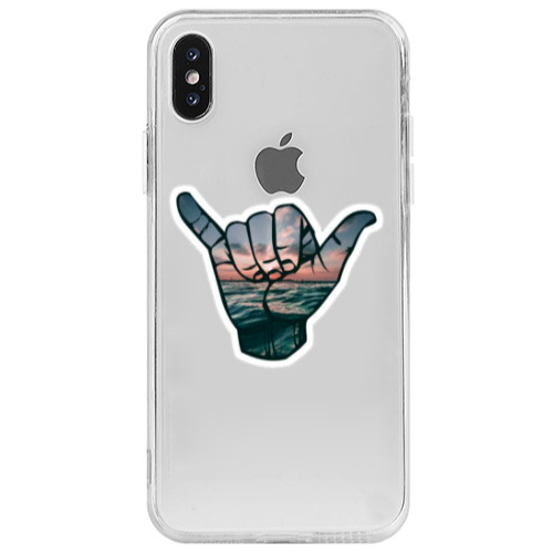 Apple iPhone X Hand Transparent Silicone TPU Θήκη