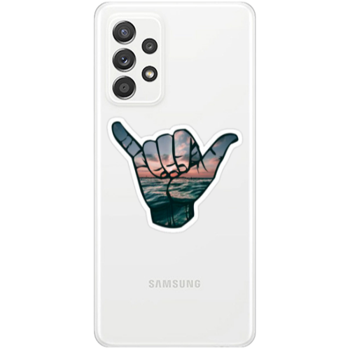 Samsung A53 Hand Transparent Silicone TPU Θήκη