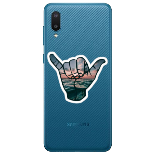 Samsung A02 Hand Transparent Silicone TPU Θήκη