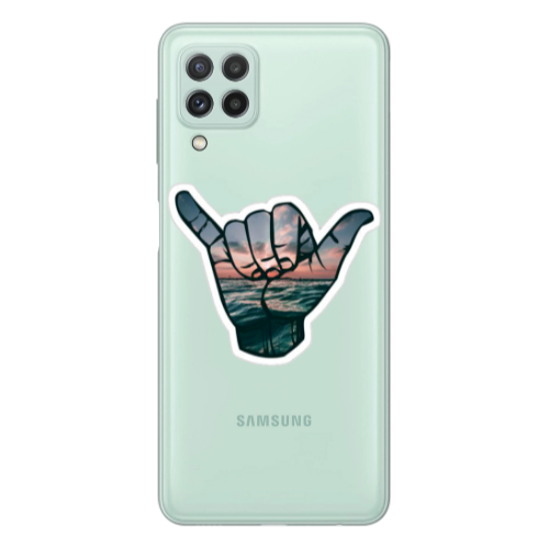 Samsung A22 4G Hand Transparent Silicone TPU Θήκη