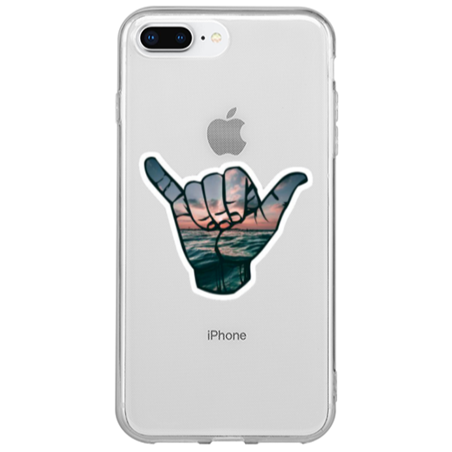 Apple iPhone 7 Plus Hand Transparent Silicone TPU Θήκη