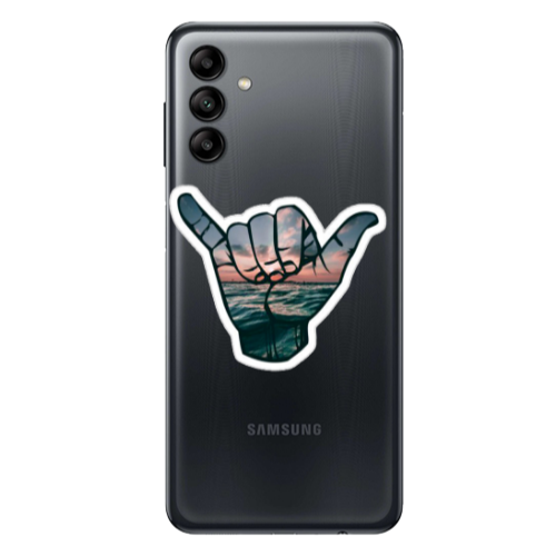 Samsung A04S Hand Transparent Silicone TPU Θήκη