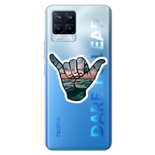 Realme 8 Pro Hand Transparent Silicone TPU Θήκη