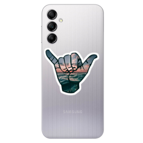 Samsung A24 Hand Transparent Silicone TPU Θήκη
