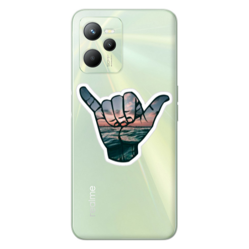 Realme C35 Hand Transparent Silicone TPU Θήκη