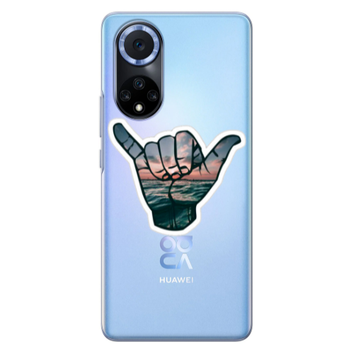 Huawei Nova 9 Hand Transparent Silicone TPU Θήκη