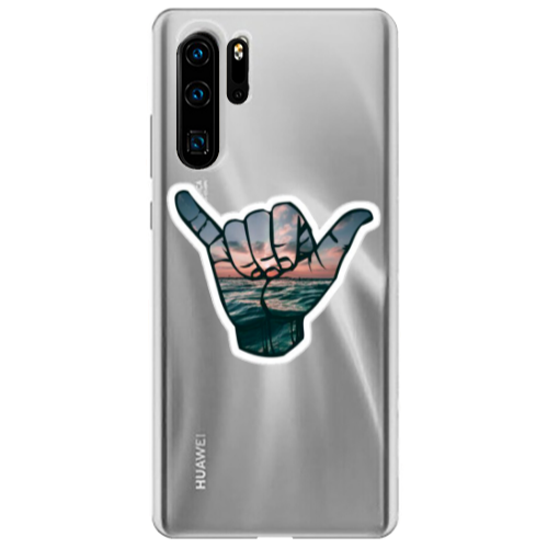 Huawei P30 Pro Hand Transparent Silicone TPU Θήκη