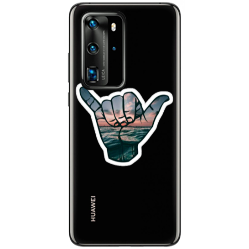 Huawei P40 Pro Hand Transparent Silicone TPU Θήκη